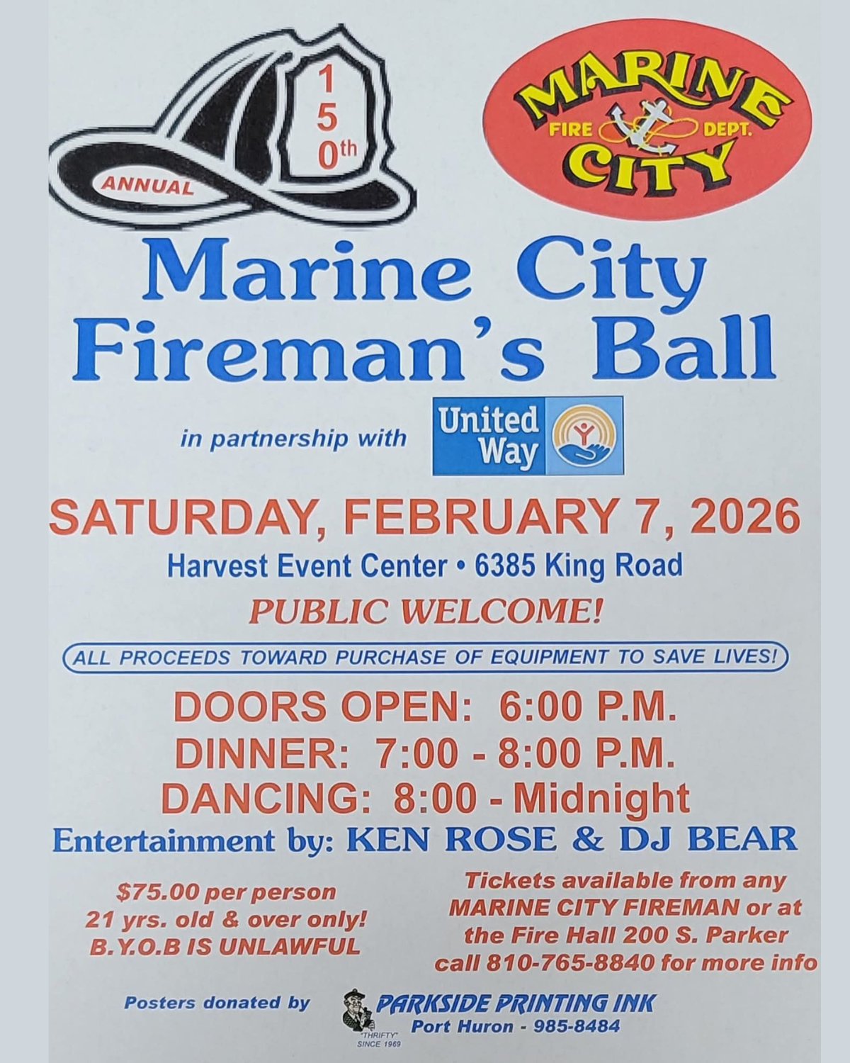 Marine City Fireman's Ball