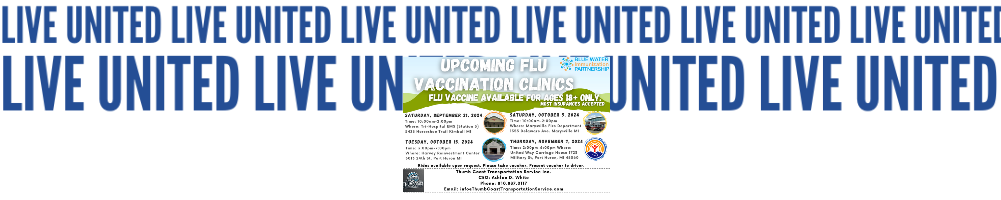 Upcoming Flu Vaccination Clinics