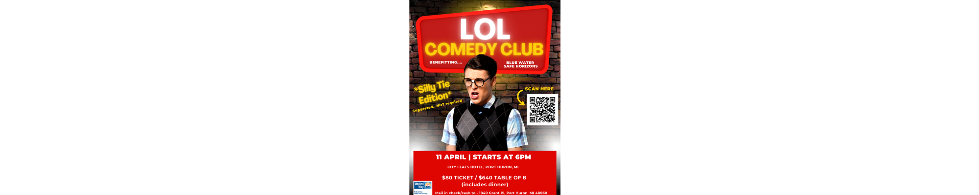 LOL COMEDY CLUB BENEFITTING BLUE WATER SAFE HORIZONS