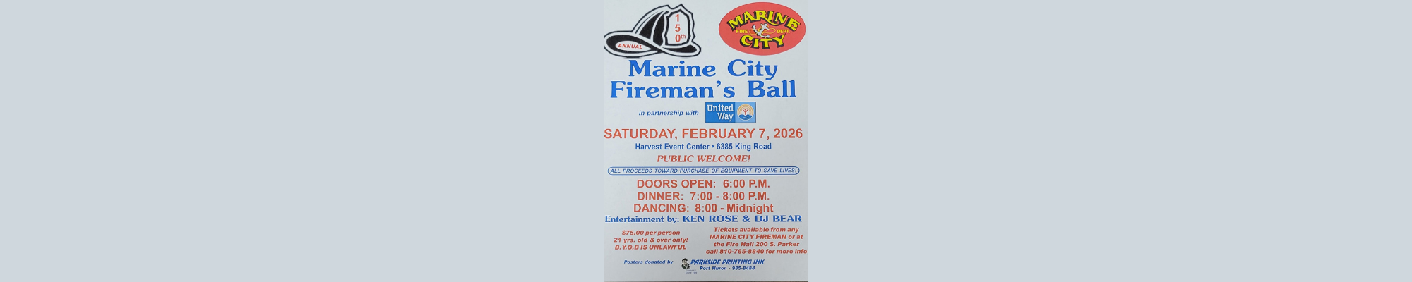 Marine City Fireman's Ball